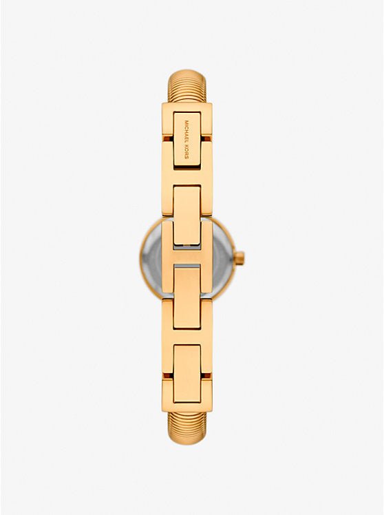 Michael Kors Mini Gramercy Gold - Tone Watch MK7527 MMW56 - Runner