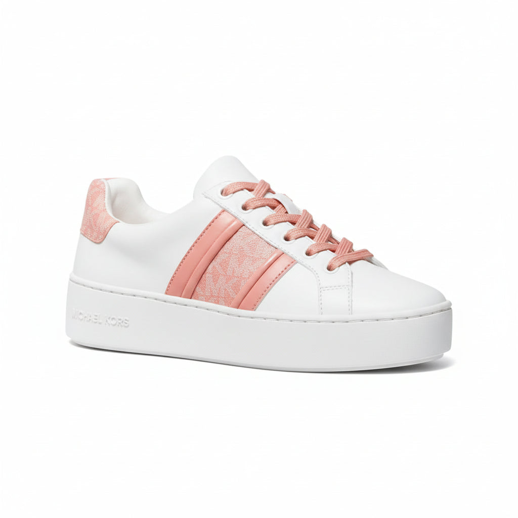 MICHAEL KORS Poppy Logo Stripe Lace Up Sneakers MKW9 - Runner