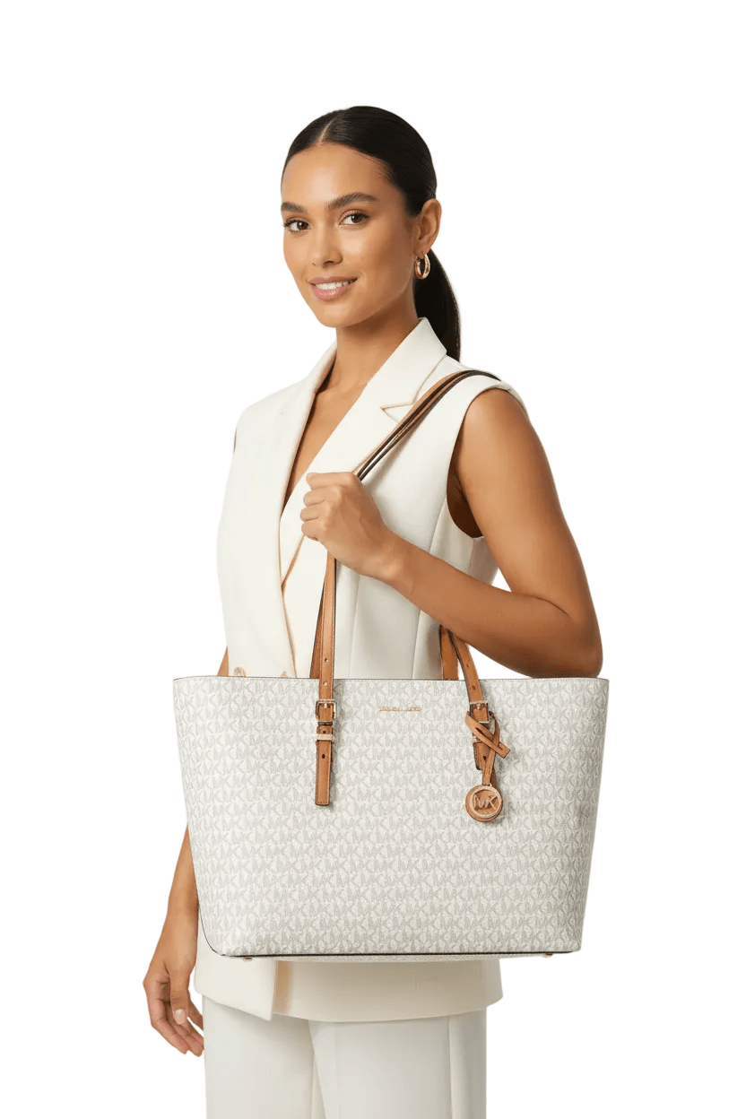 MICHAEL KORS QUINN TOTE - Tote bag - BEIGE MK56 - Runner