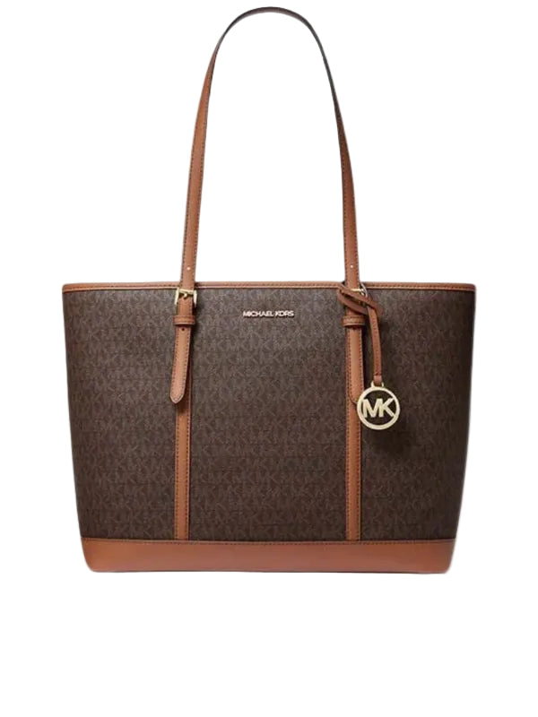 MICHAEL KORS Vanilla PVC Jet Set Travel LG MK31 - Runner