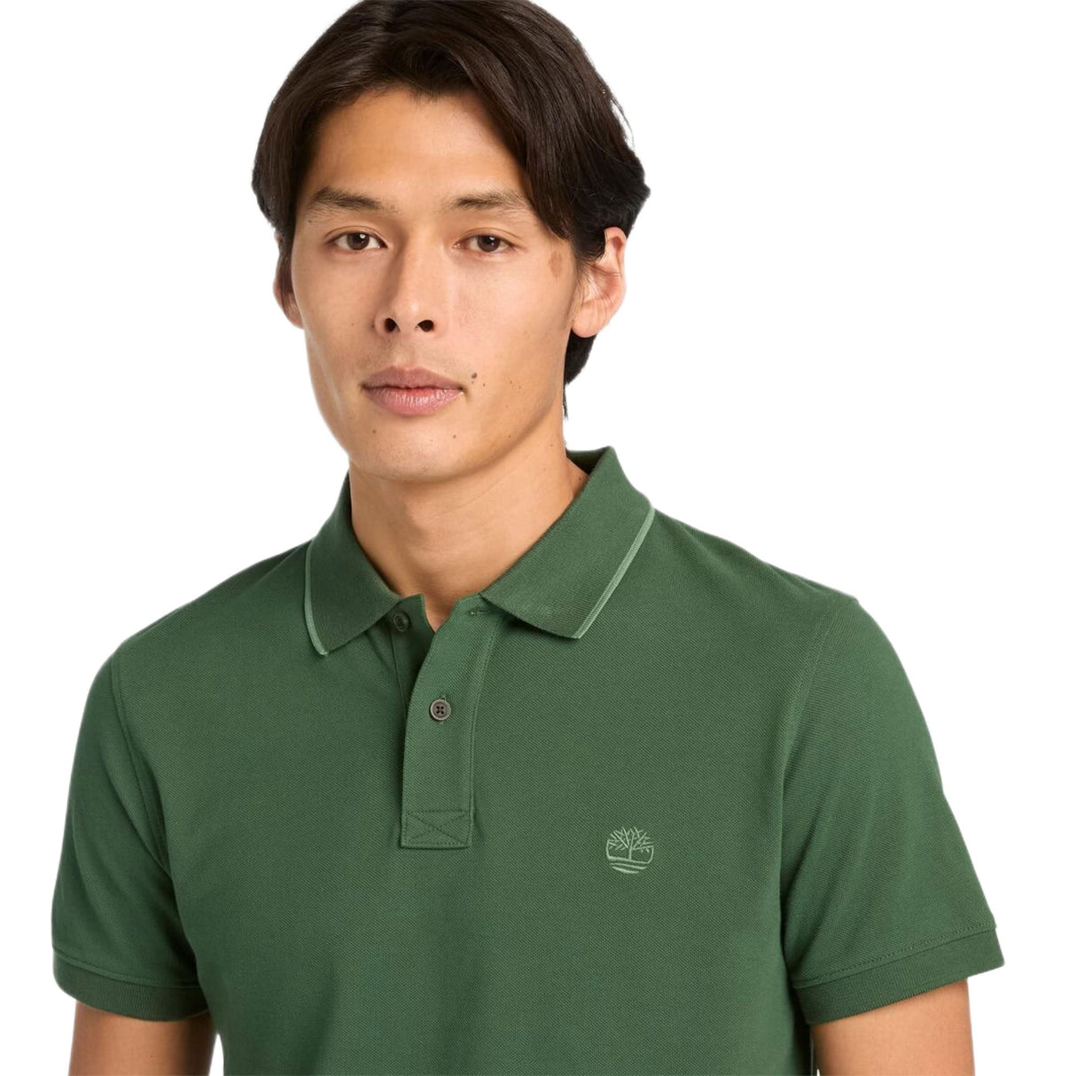 Millers River Printed Neck Short Sleeve Polo - Runner