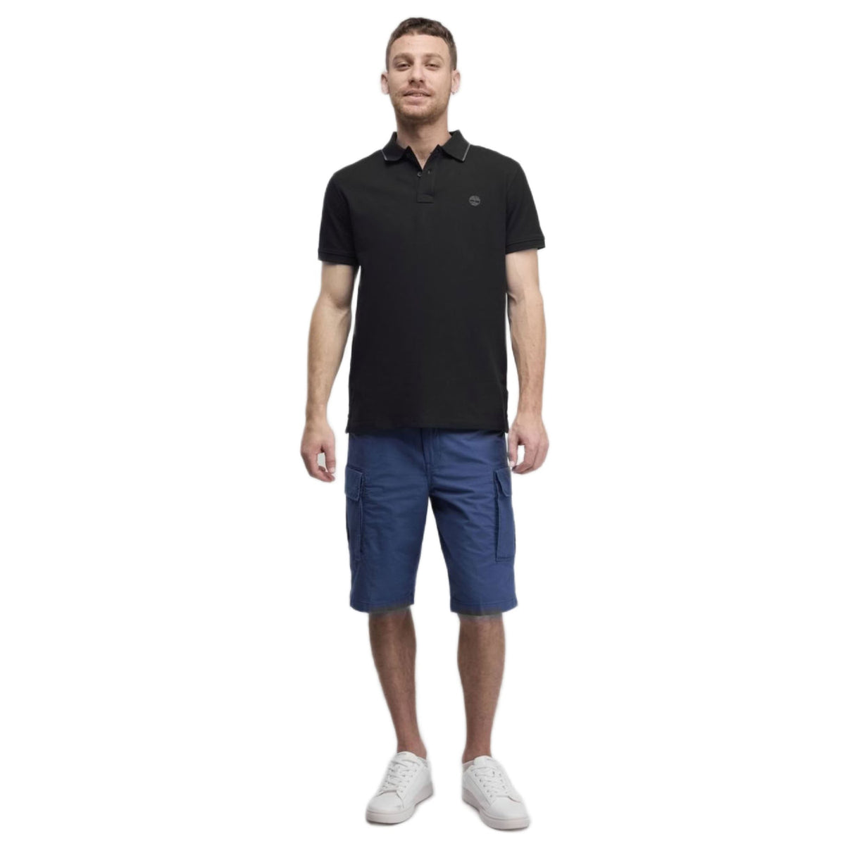 Millers River Printed Neck Short Sleeve Polo - Runner