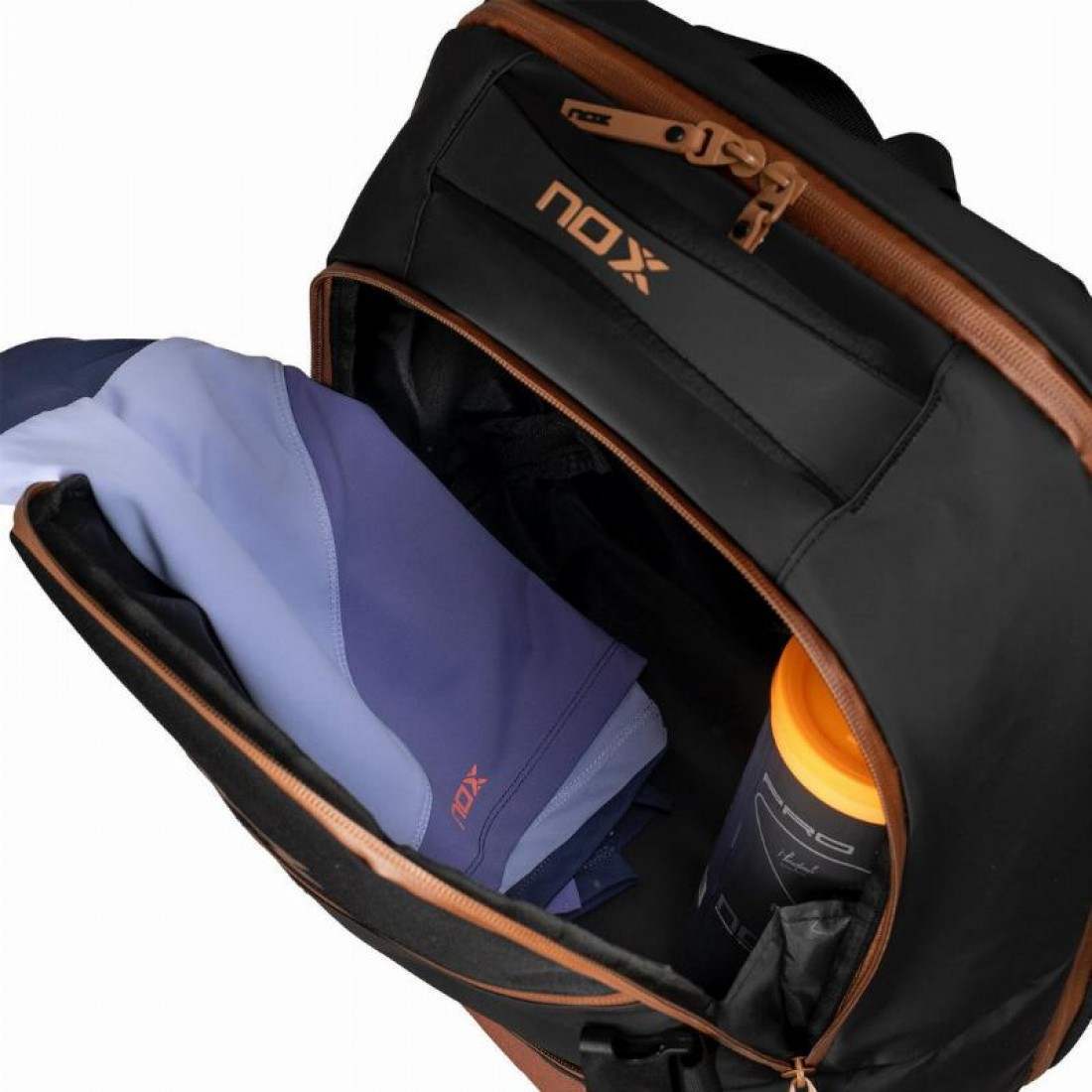 NOX LUXURY OPEN SERIES BACKPACK BLACK/BROWN