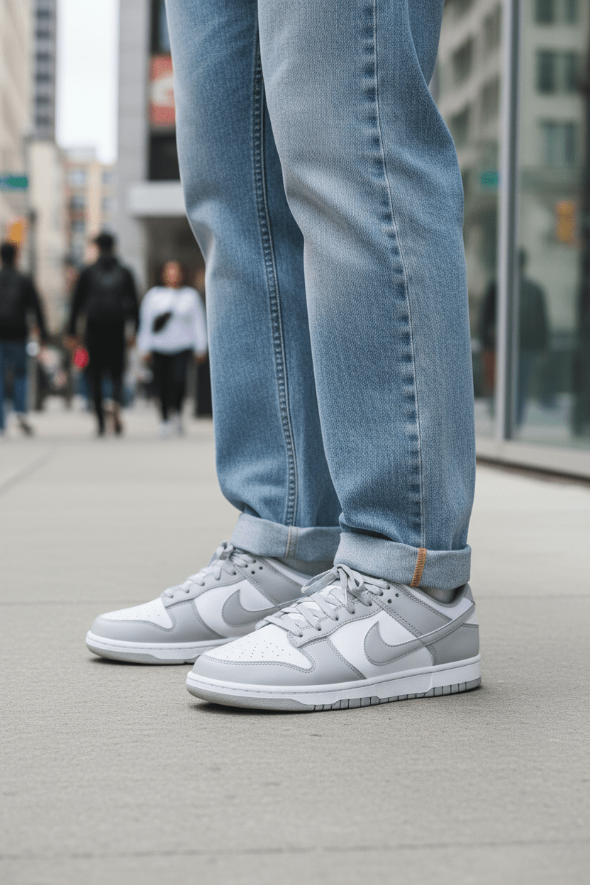 Nike Dunk Low Retro Shoes Gray - Runner