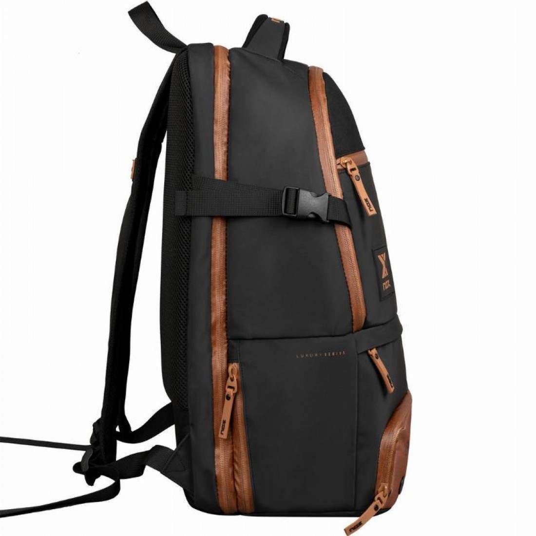 NOX LUXURY OPEN SERIES BACKPACK BLACK/BROWN - Runner