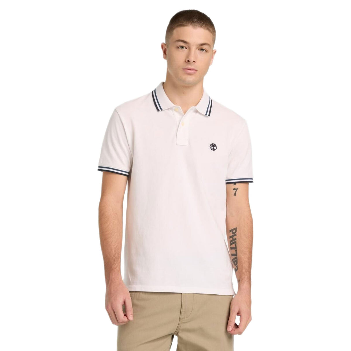 Oyster River Tipped Collar Ss Polo - Runner