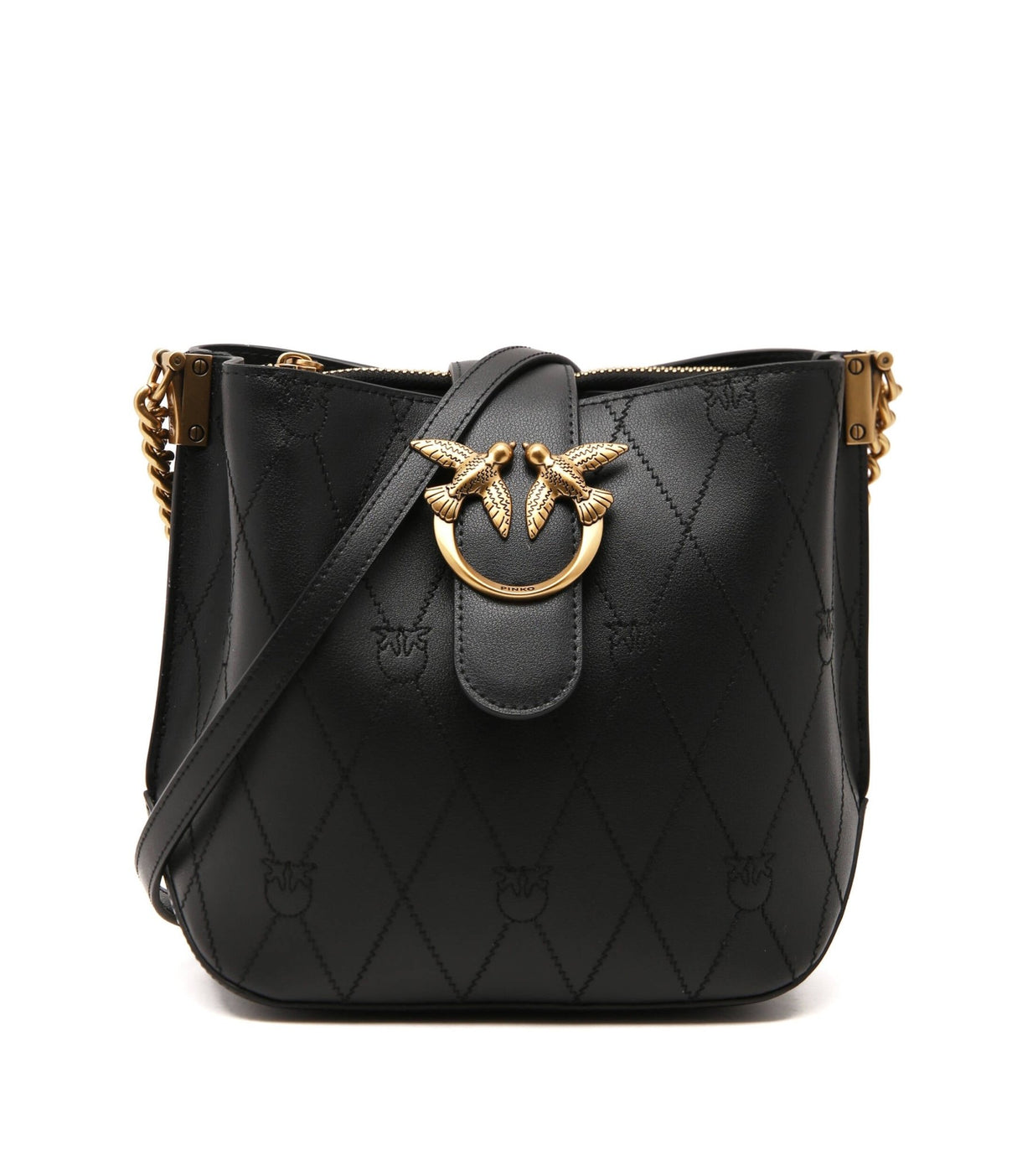PINKO LOVE BUCKET WAVE LOGO – black PB75 - Runner