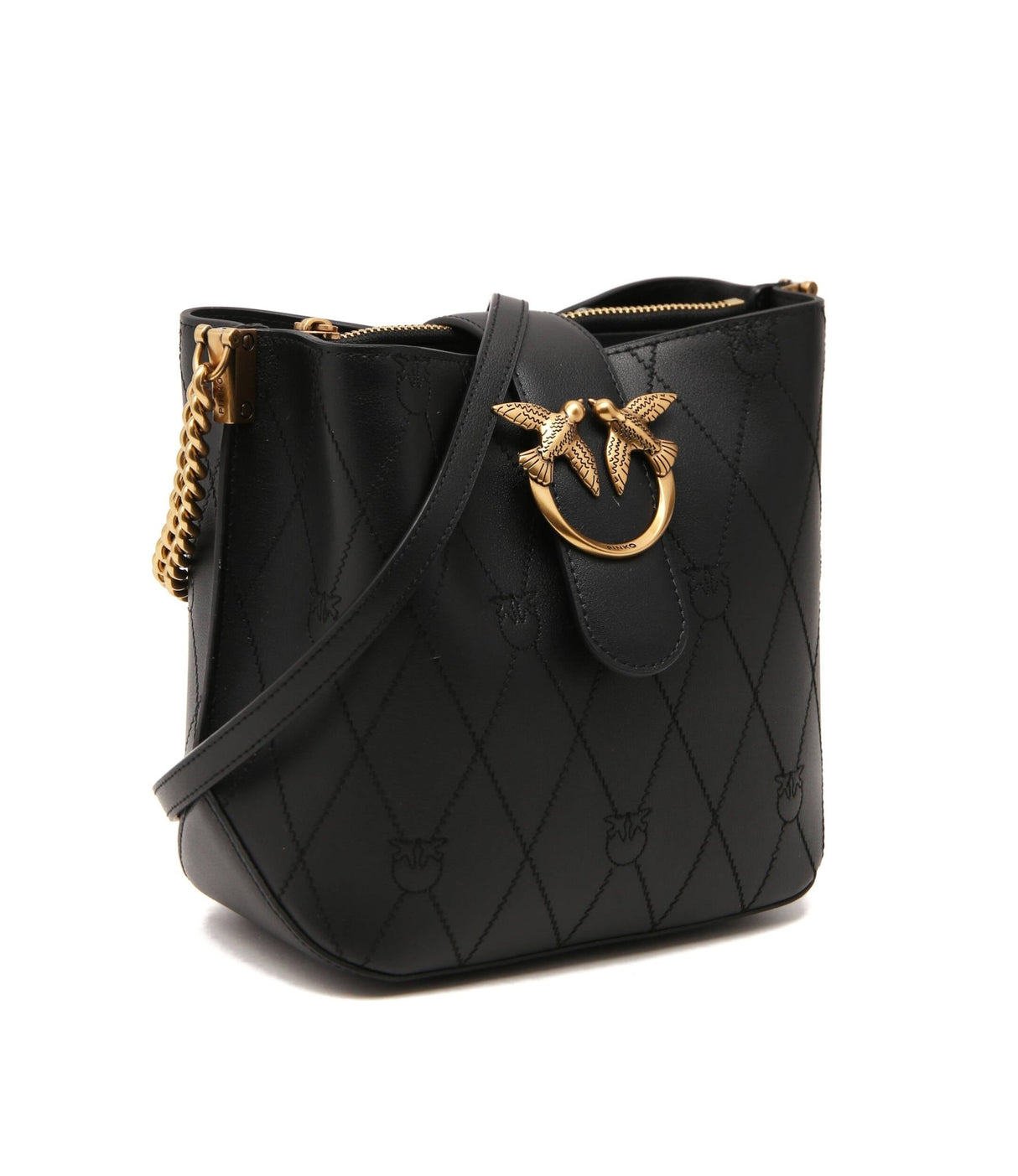 PINKO LOVE BUCKET WAVE LOGO – black PB75 - Runner