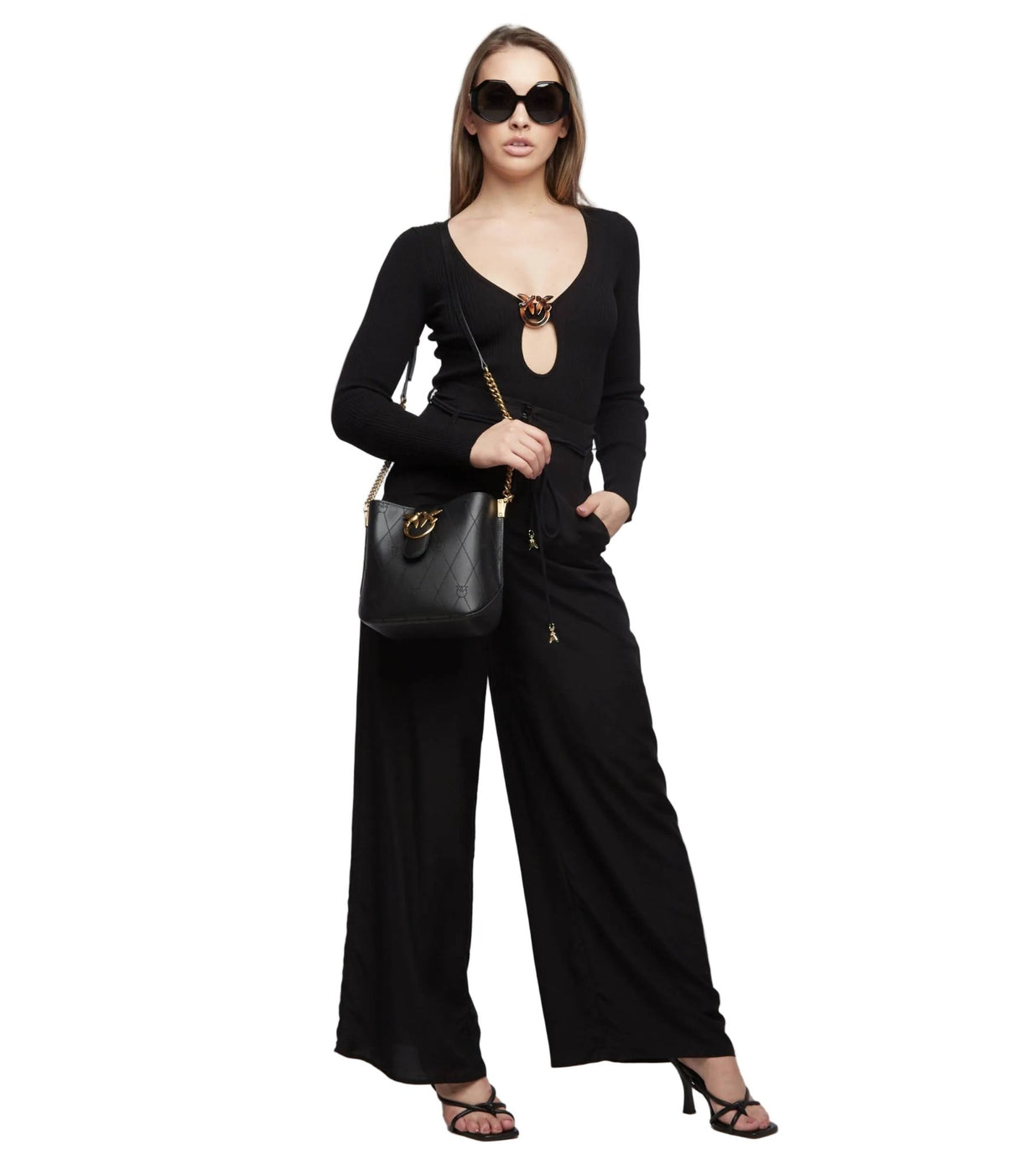 PINKO LOVE BUCKET WAVE LOGO – black PB75 - Runner
