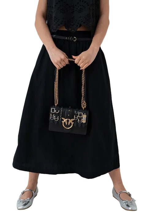 PINKO Women's Black Love Mini Crossbody Bag PB63 - Runner