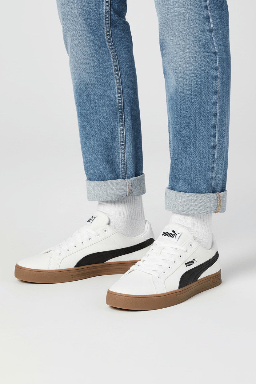 PUMA Smash Vulc Canvas Trainers PUW1 - Runner