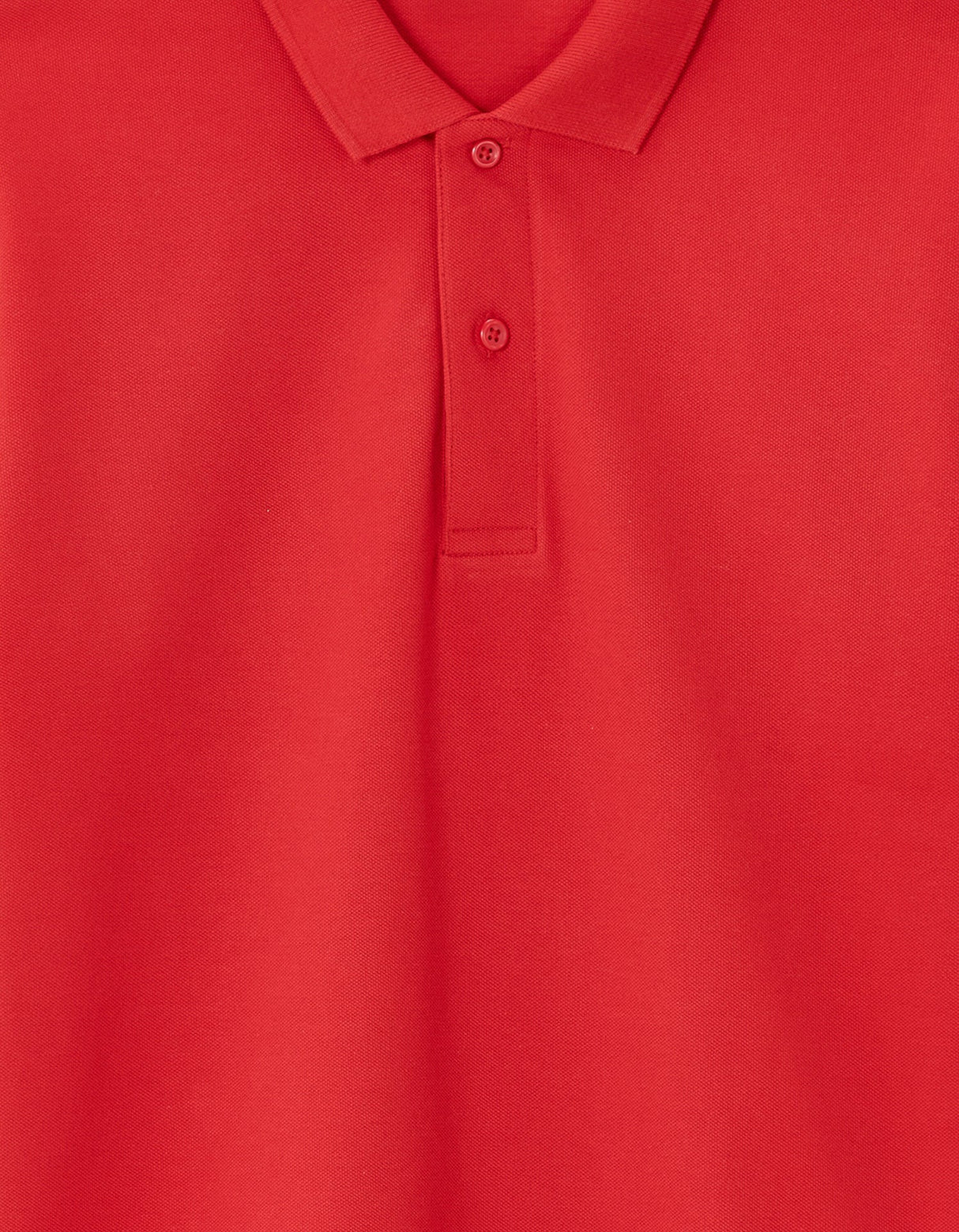 Regular 100% cotton pique polo shirt - red - Runner
