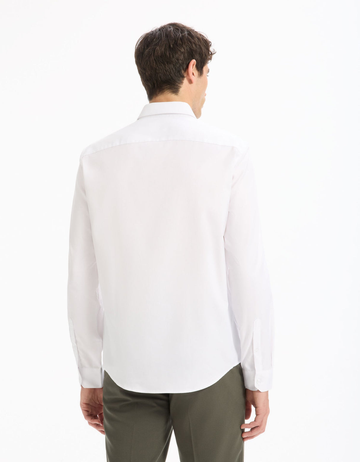 Regular shirt in royal oxford - white - Runner