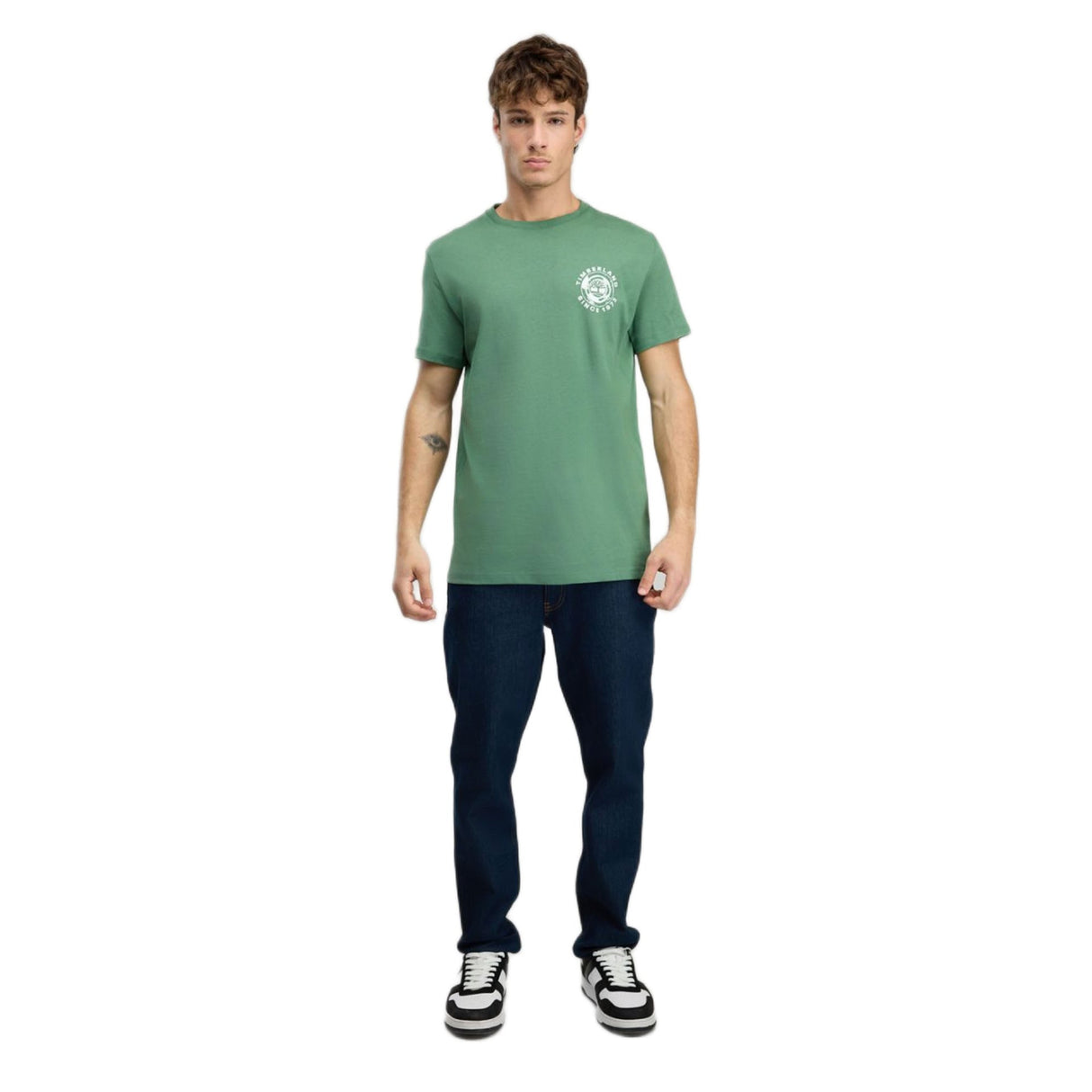 Rugged Logo Texture Ss Tee - Runner