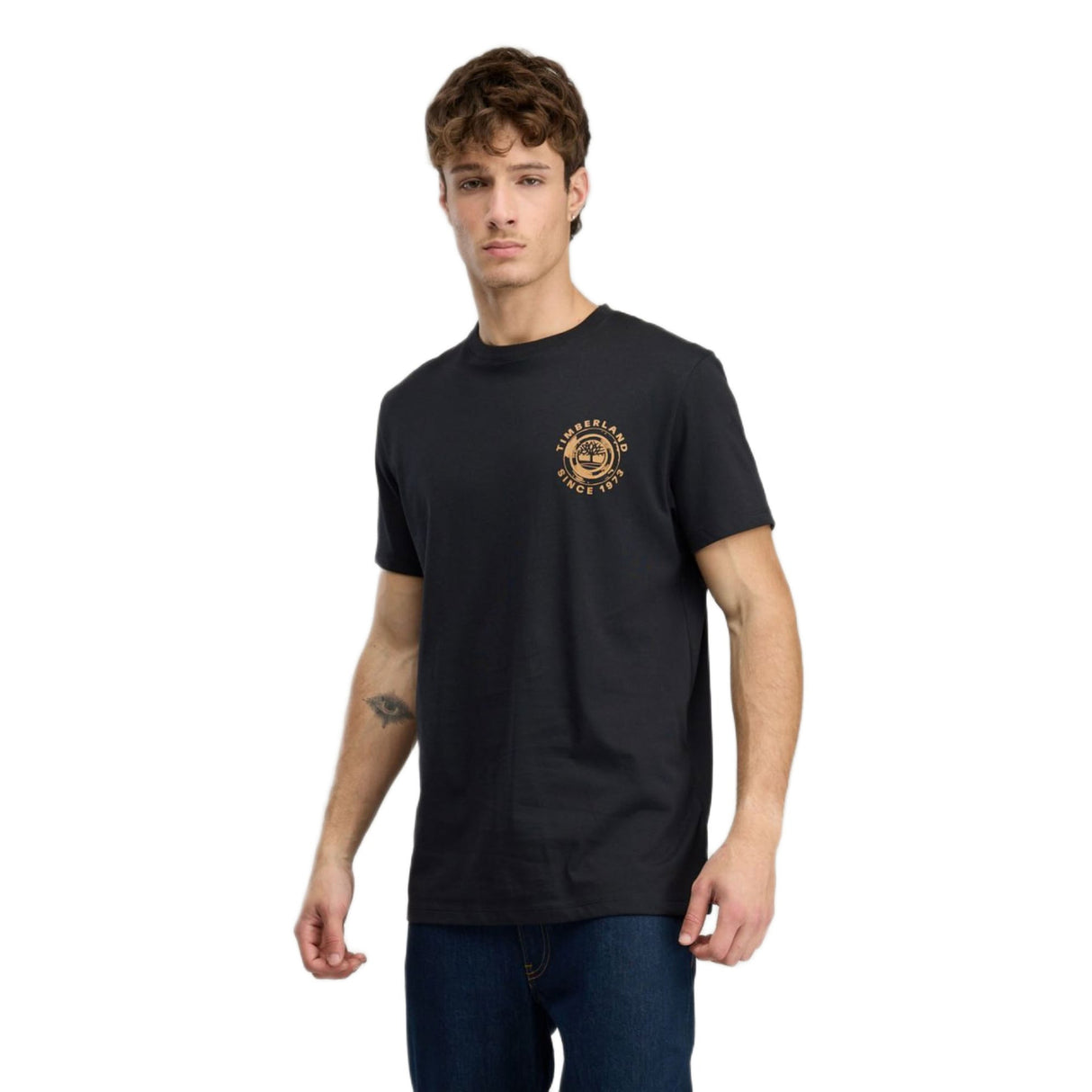 Rugged Logo Texture Ss Tee - Runner