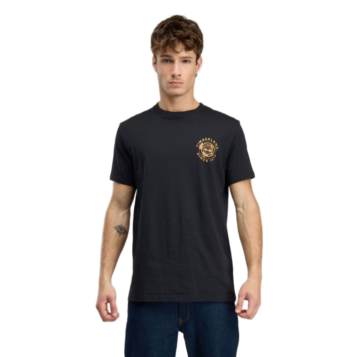 Rugged Logo Texture Ss Tee - Runner