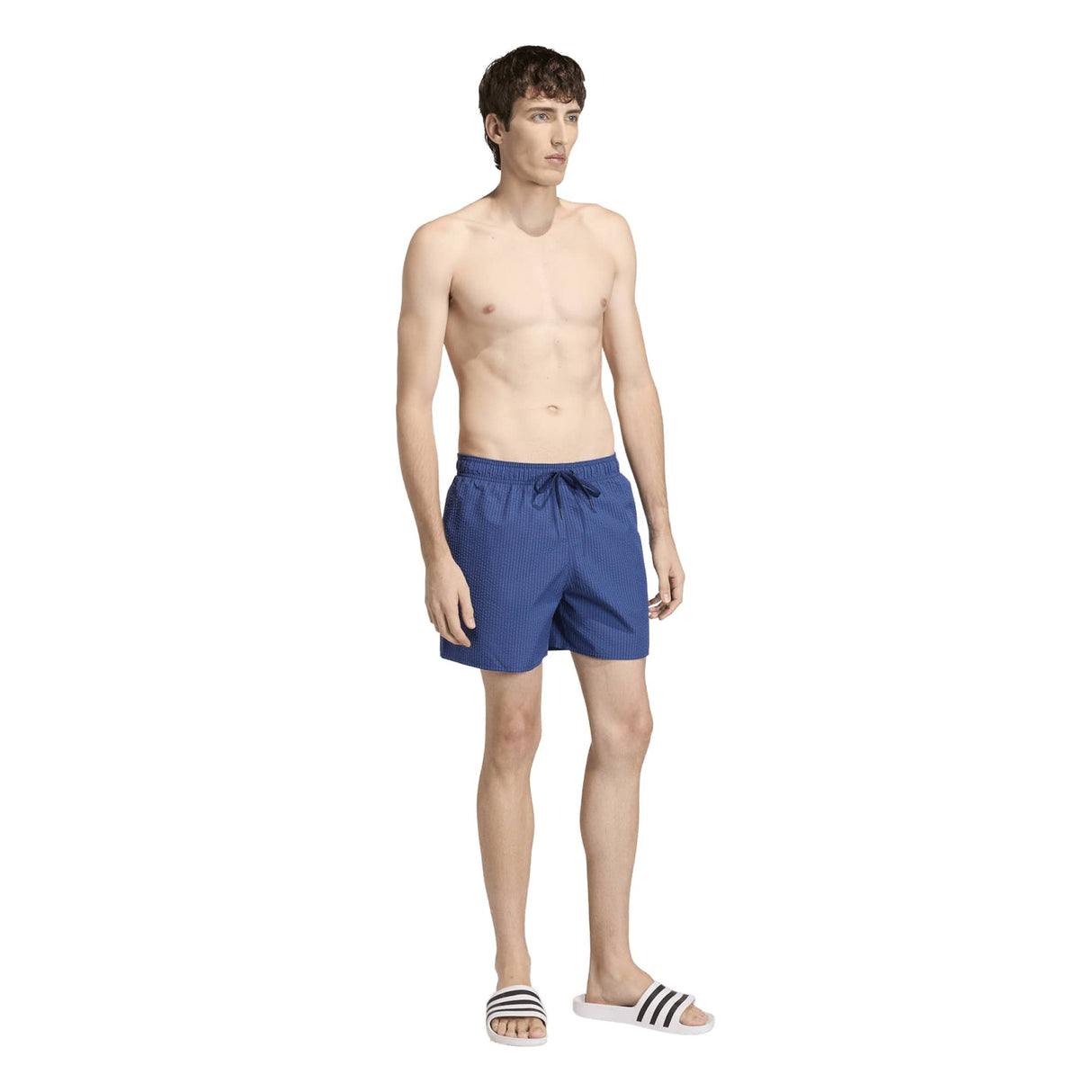 Seersucker Stripy Swim Shorts 5-Inch - Runner