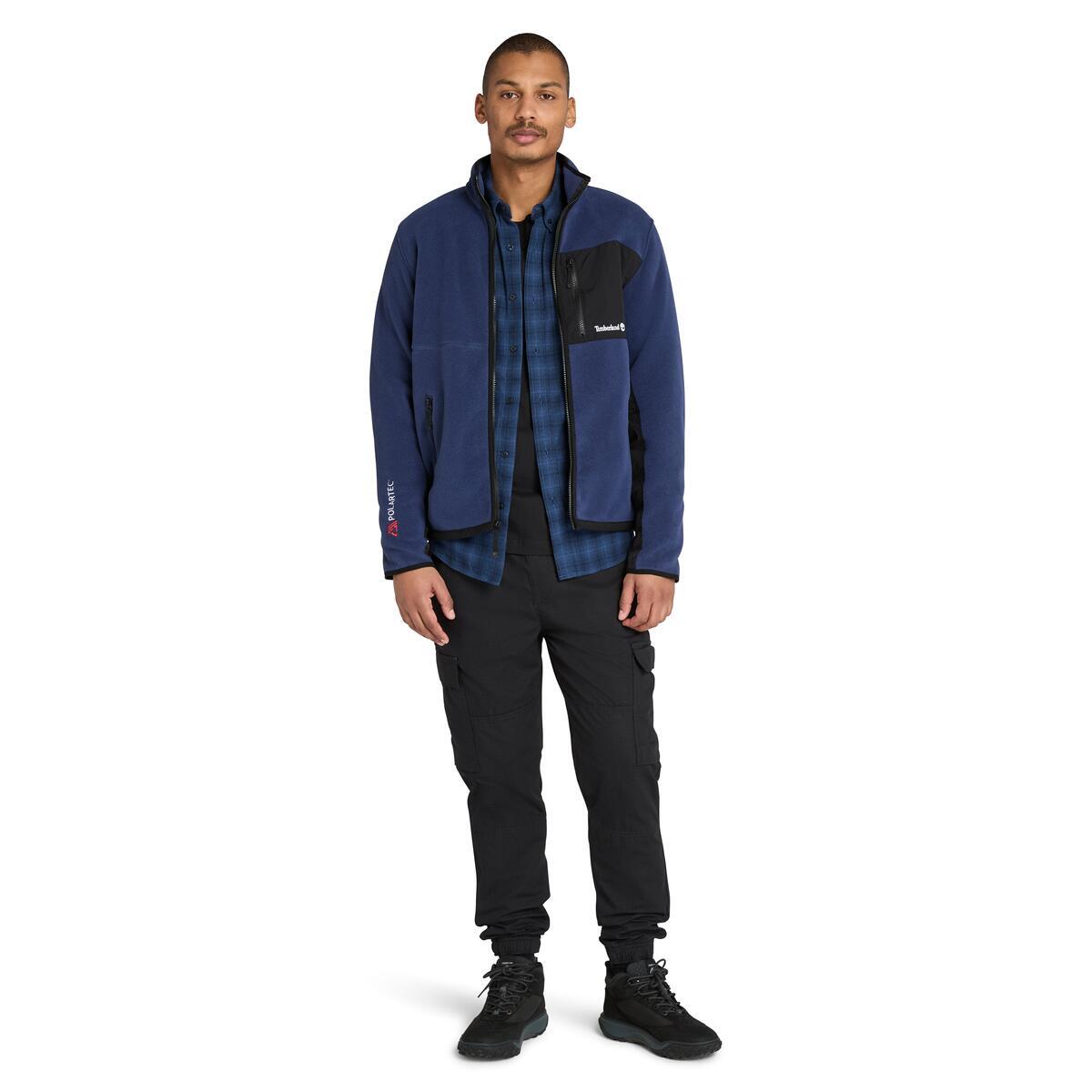 Sherburne Polartec 200 Mix Media Full Zip Fleece - Runner