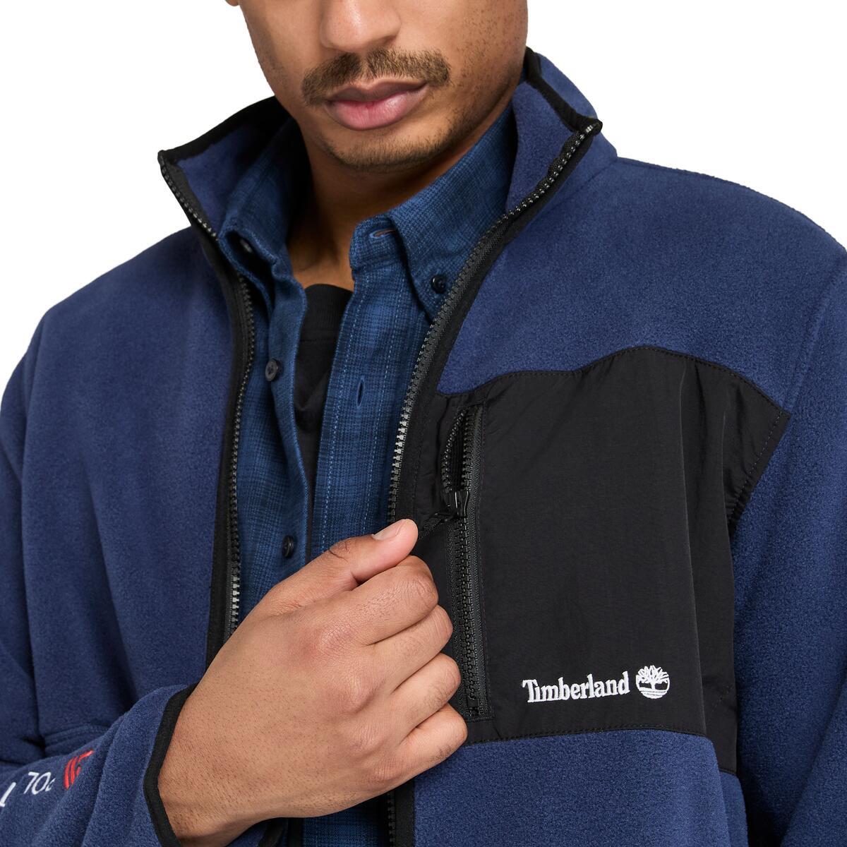 Sherburne Polartec 200 Mix Media Full Zip Fleece - Runner