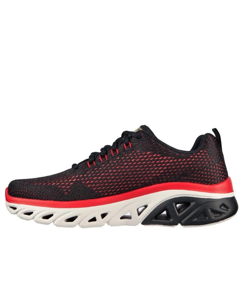 SKECHERS Glide - Step Sport - Wave Heat 232270 - BKRD SKM88 - Runner