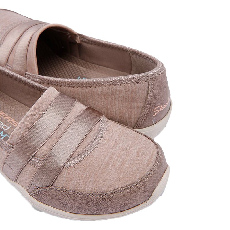 Skechers Newbury Round Toe Stylish Ballerinas - Taupe - 27014 - CCL - SKW89 - Runner