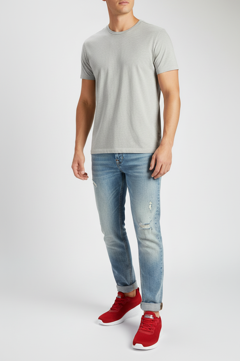 SKECHERS Squad-Men-Lifestyle-ShoeS 232290-RED SKM90