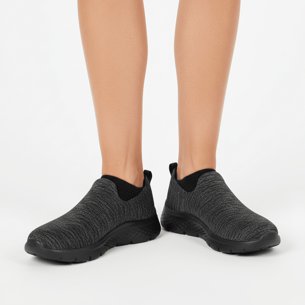 SKECHERS Womens GO WALK FLEX - VELLA Shoes Black 124961-BBK SKW157 - Runner