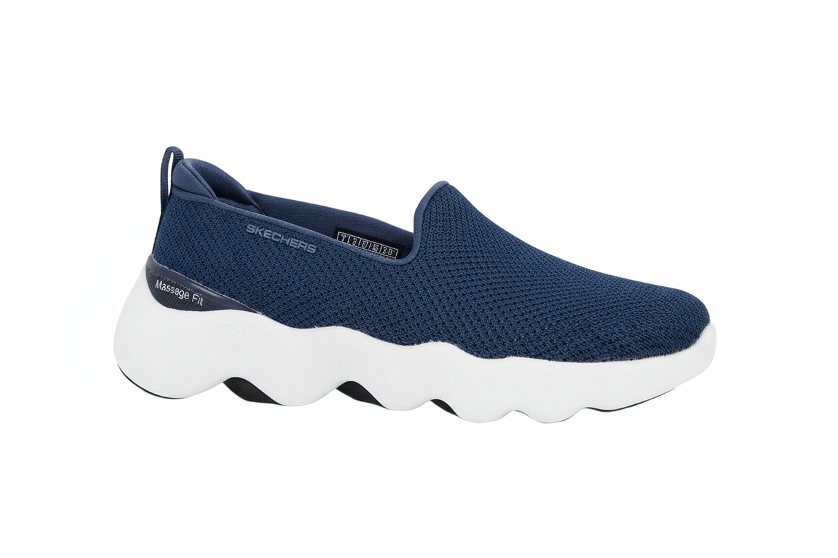 SKECHERSGO WALK MASSAGE FIT Mesh Detail Slip - On Shoes 124908 - NVY SKW139 - Runner