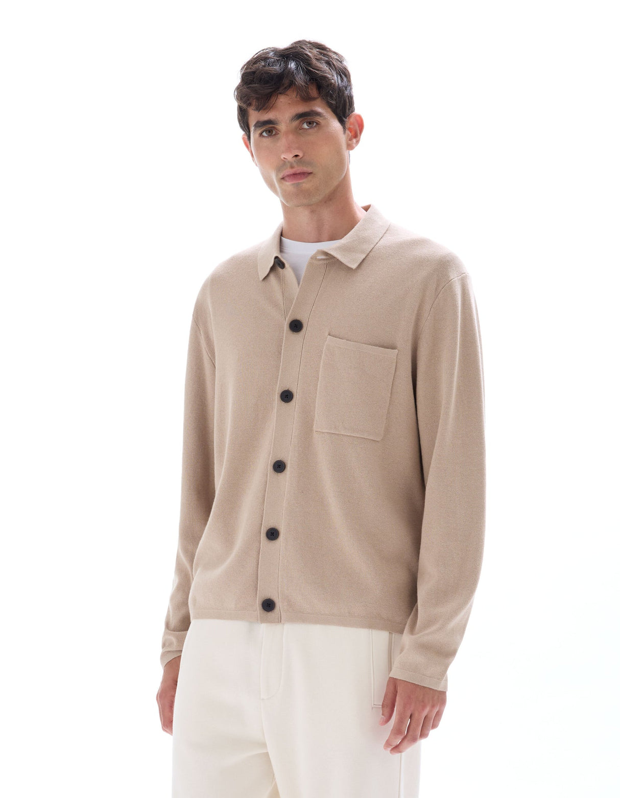 Solid Knit Overshirt - Runner
