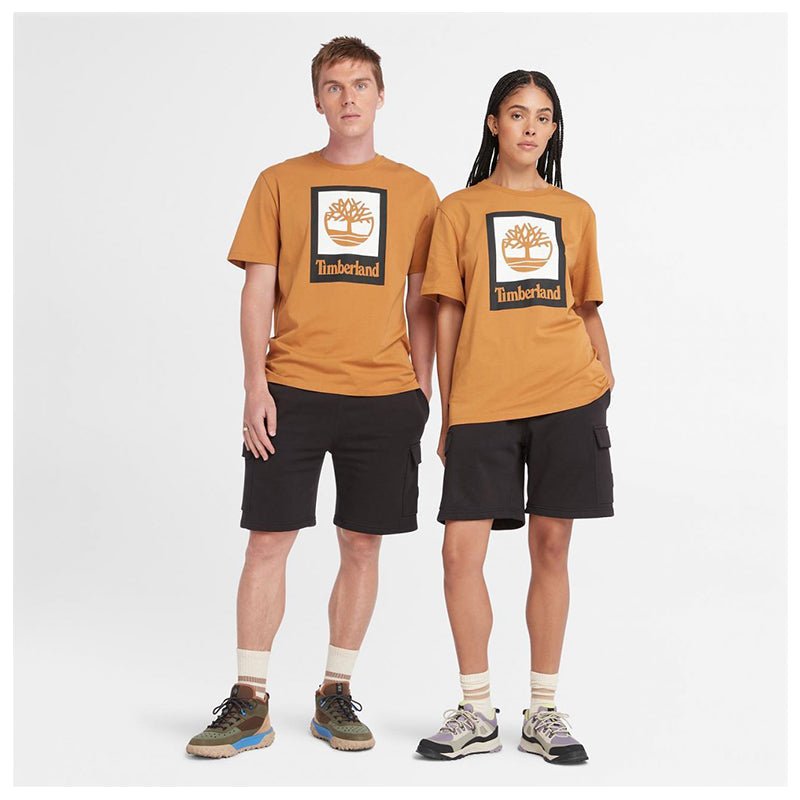 STACK LOGO Colored Short Sleeve Tee Wheat Boot - Runner