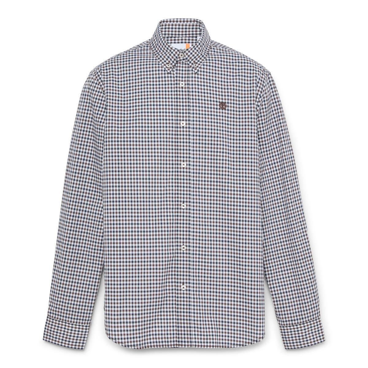 Stretch Poplin Gingham Shirt - Runner
