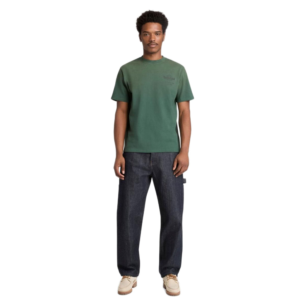Sunfaded Back Tree Logo Graphic Hw Tee - Runner