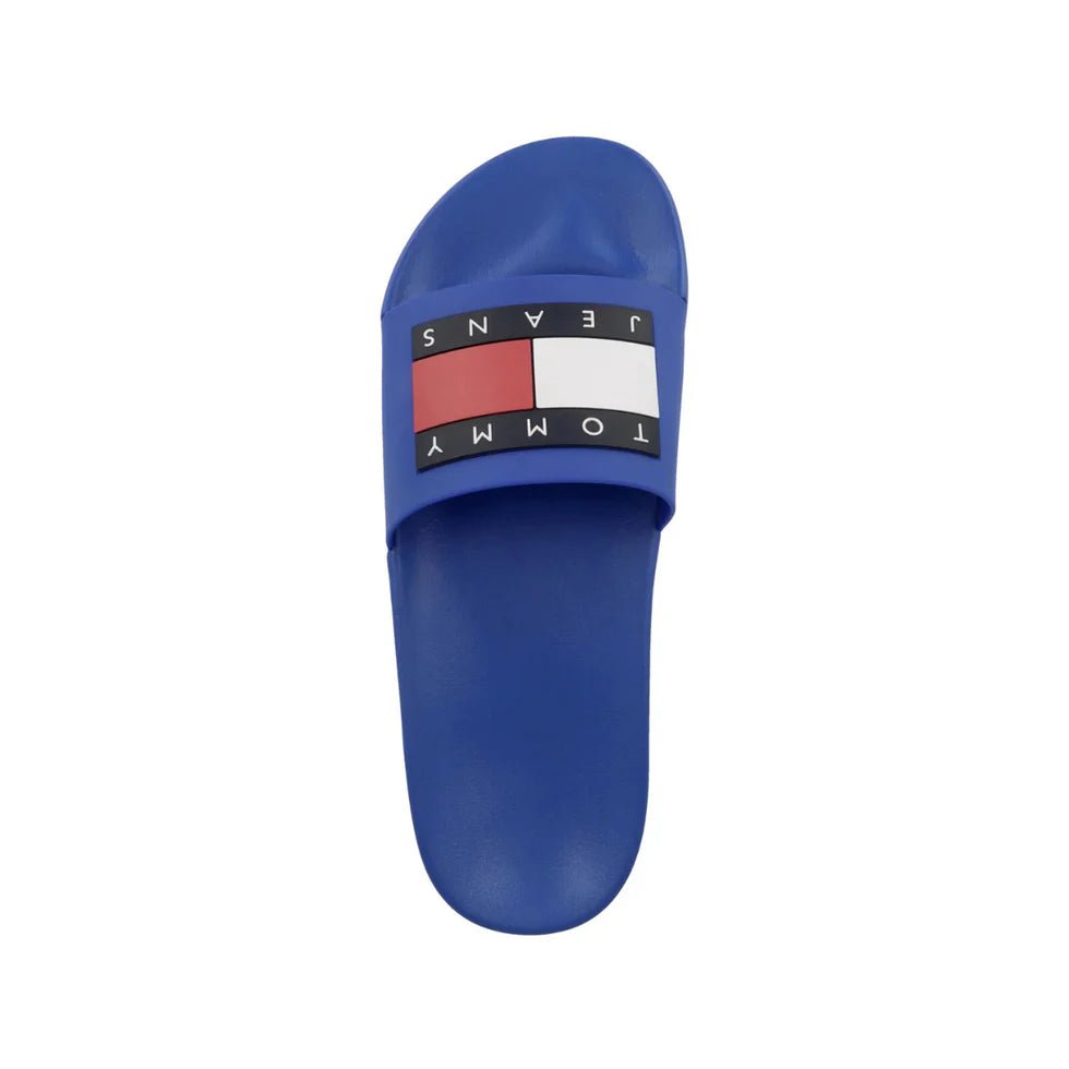 Tommy Hilfiger Essential Flag Badge Pool Slides - BLU SLM3 - Runner
