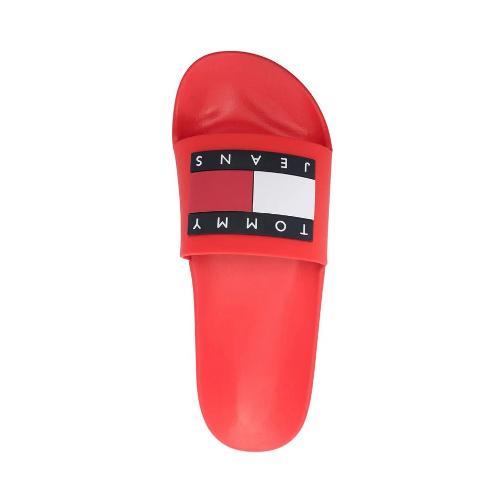 Tommy Hilfiger Essential Logo Swim Flip - Flops - Red SLM26 - Runner