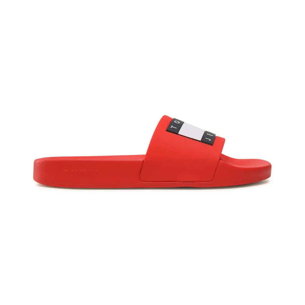 Tommy Hilfiger Essential Logo Swim Flip - Flops - Red SLM26 - Runner