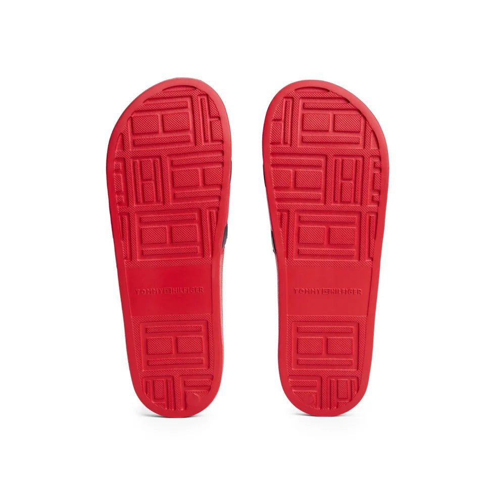 Tommy Hilfiger FLAG Pool Slides - RED SLM9 - Runner