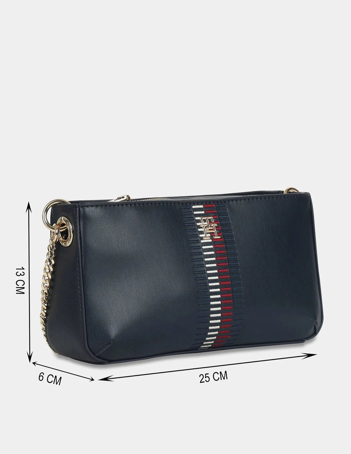 TOMMY HILFIGER Logo Navy Pu Sling Bag TB303 - Runner