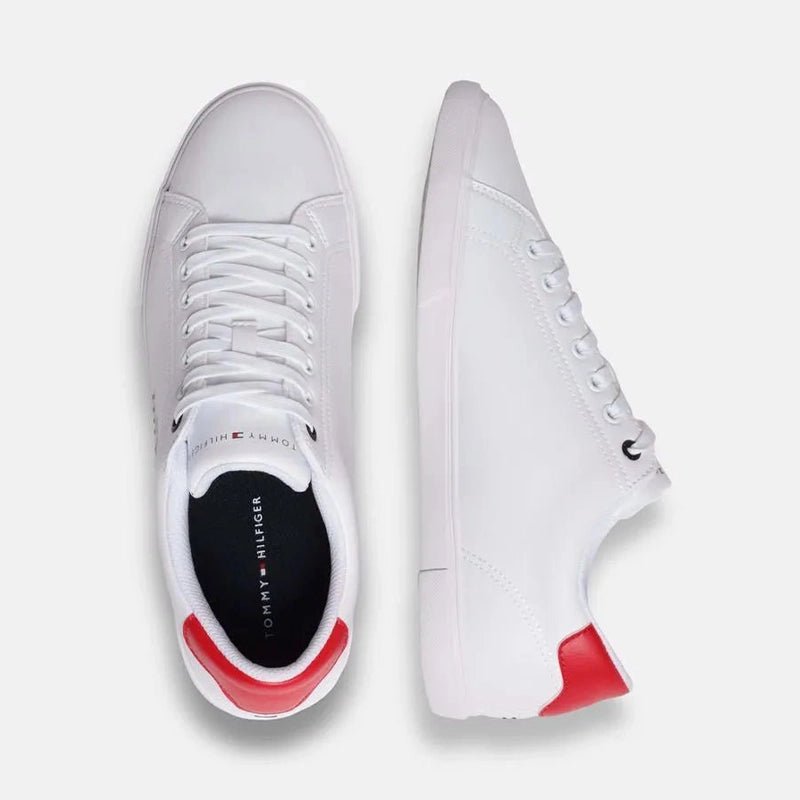 Tommy Hilfiger Men's Hilfiger Monogram Sneakers White TOM173 - Runner