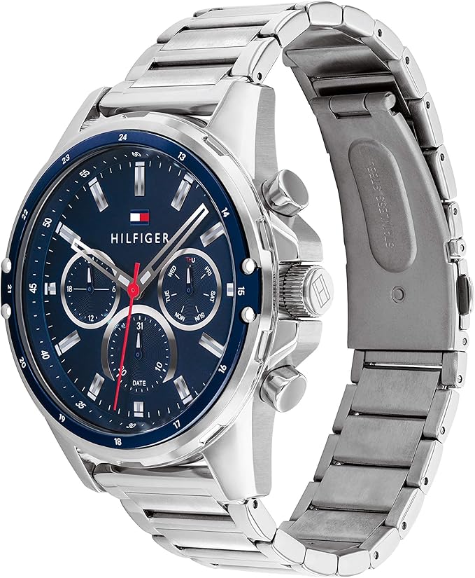 Tommy Hilfiger Men's Quartz Stainless Steel and Bracelet Sporty Watch 1791788 TTM65 - Runner
