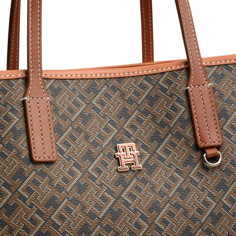 Tommy Hilfiger Monoplay Removable Laptop Pouch - Handbag - Brown - TB31 - Runner