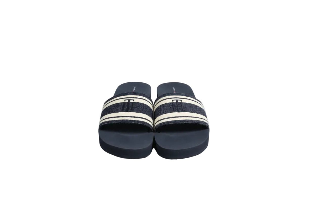 TOMMY HILFIGER Nadelin Platform Slide Sandal In blue ModeSens SLW63 - Runner