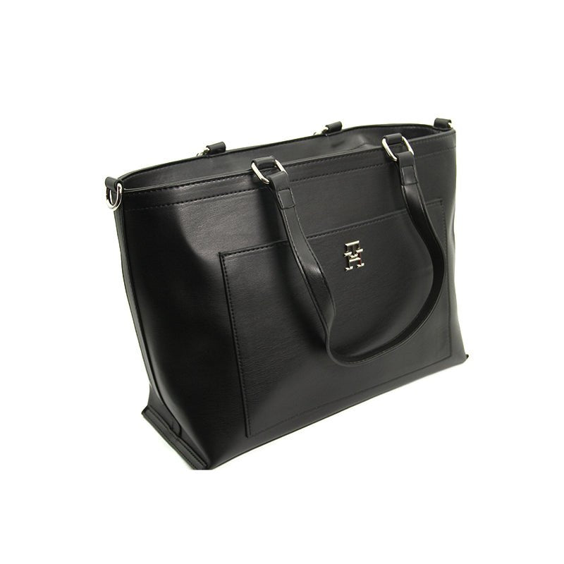 Tommy Hilfiger TH Distict Mono Tote - Shoulderbag - Black - TB39 - Runner