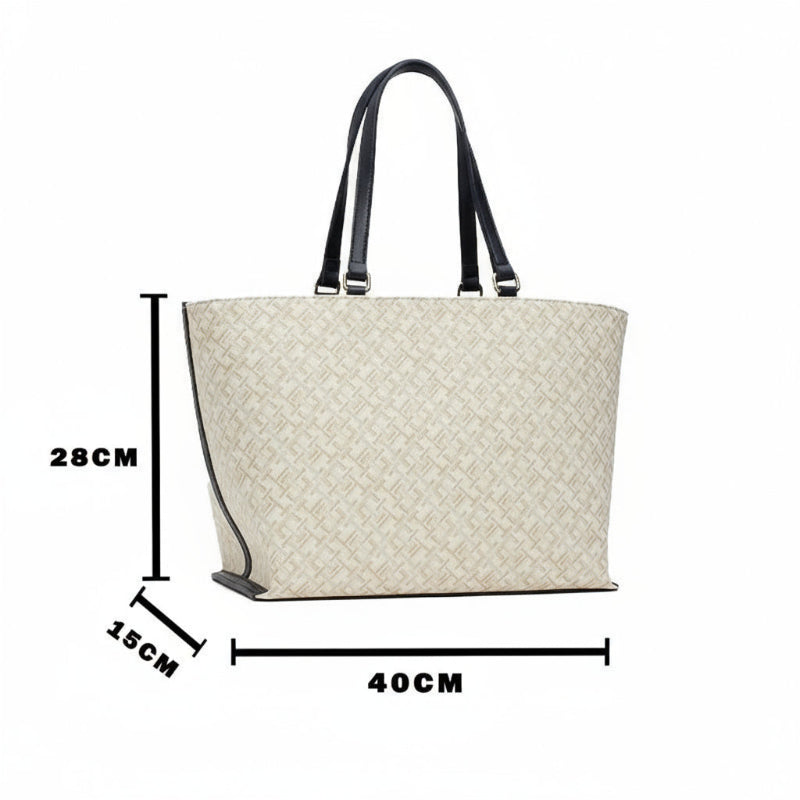 Tommy Hilfiger TH DISTINCT TOTE MONO - Shoulderbag - White TB100 - Runner