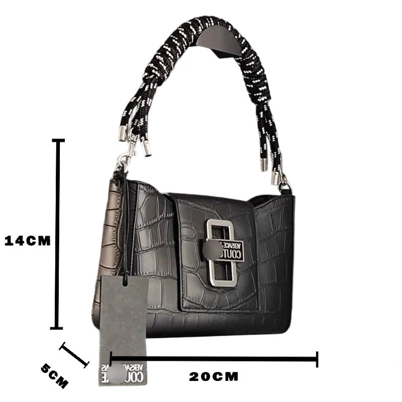 Versace Jeans Logo Twist - Handbag - Black - VB6 - Runner