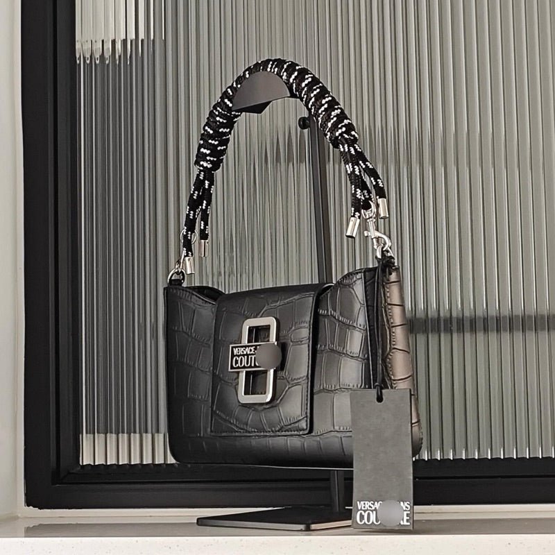 Versace Jeans Logo Twist - Handbag - Black - VB6 - Runner