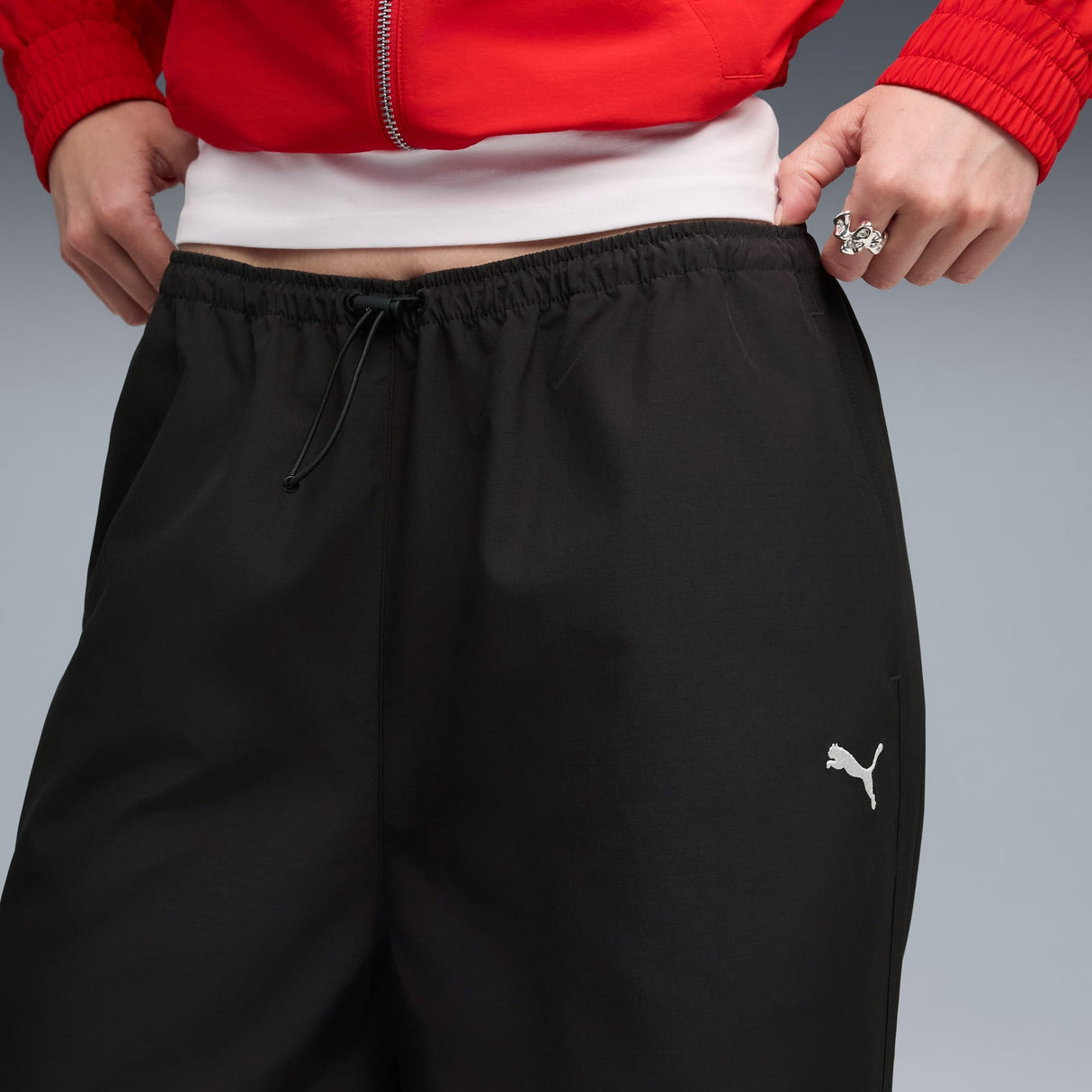 Wardrobe Essentials Parachute Woven Pants Women - Runner