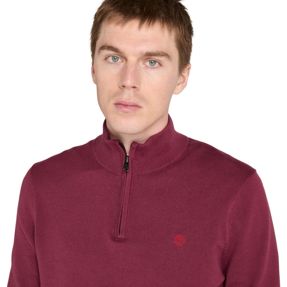 Williams River Cotton 1/4 Zip Sweater - Runner