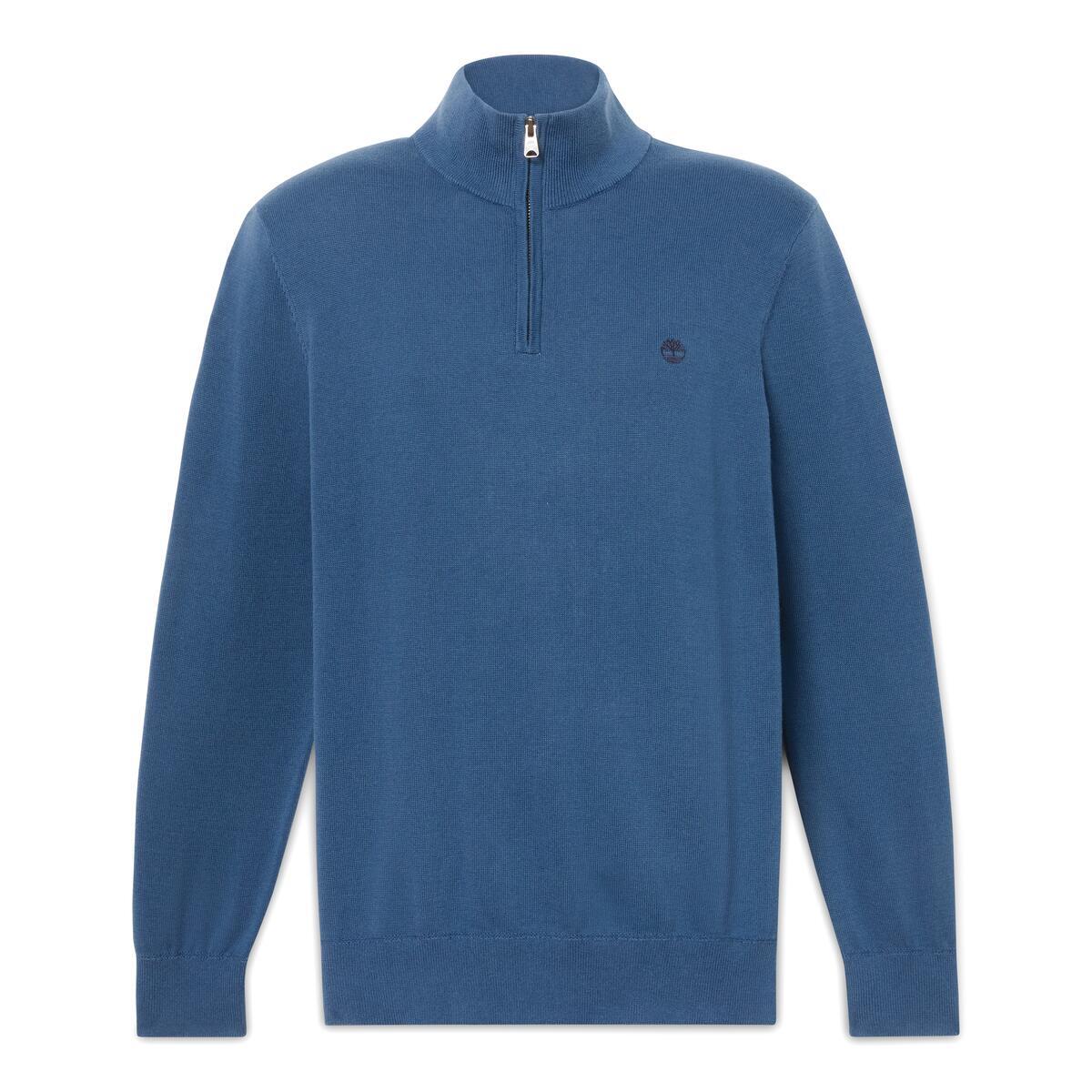Williams River Cotton 1/4 Zip Sweater - Runner