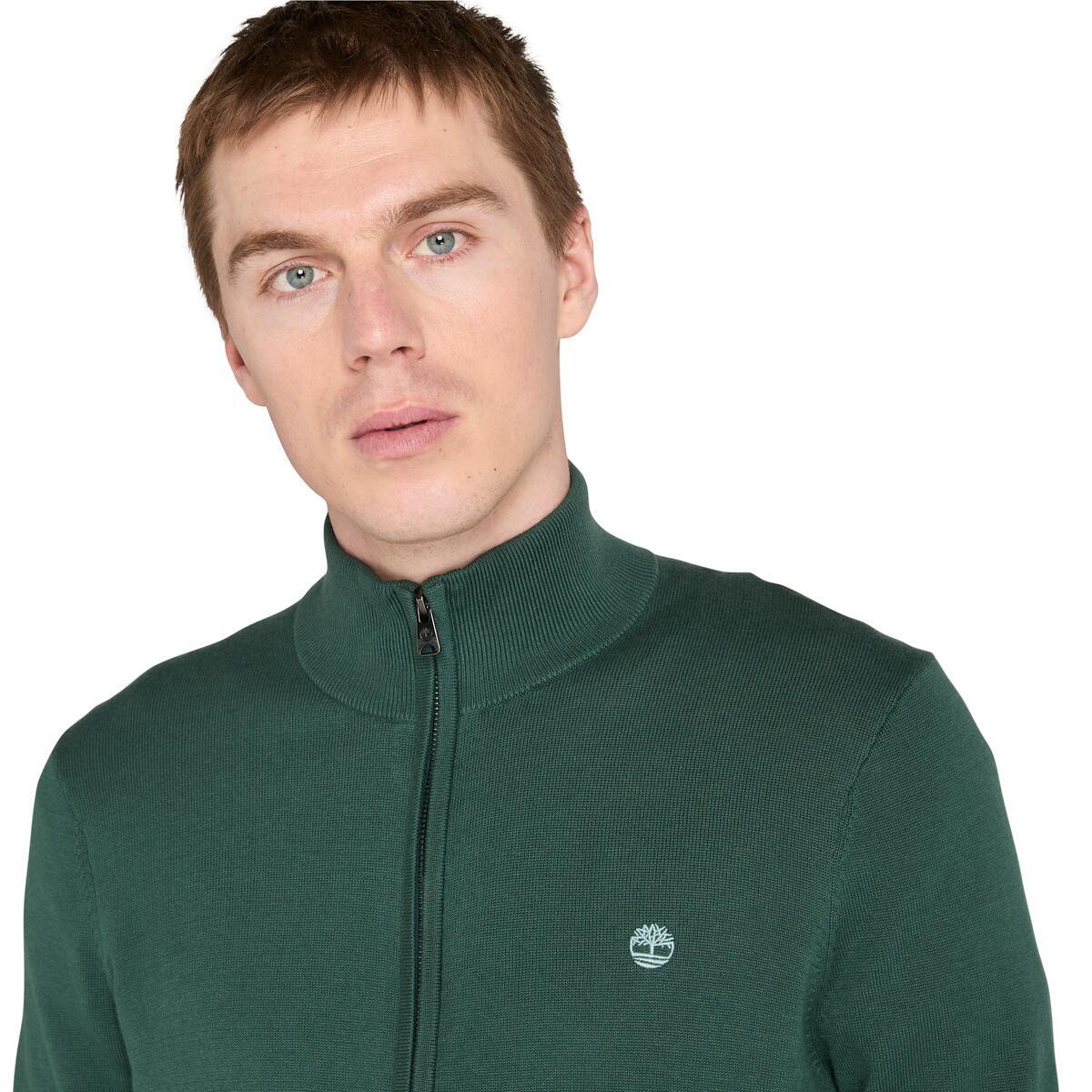 Williams River Cotton Full Zip Sweater - Runner