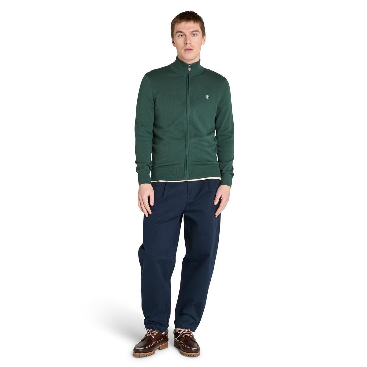 Williams River Cotton Full Zip Sweater - Runner